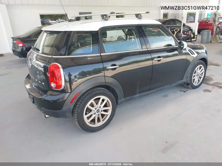 2016 Mini Countryman Cooper VIN: WMWZB3C51GWR47210 Lot: 45625079