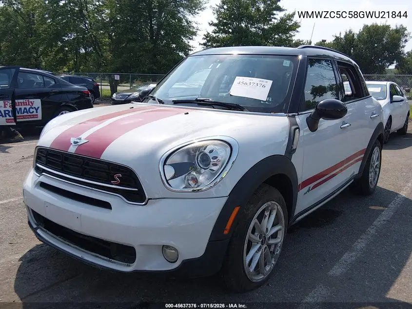 2016 Mini Countryman Cooper S VIN: WMWZC5C58GWU21844 Lot: 45637376