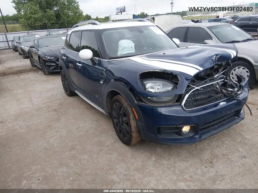 2017 Mini Countryman Cooper VIN: WMZYV5C38H3E02482 Lot: 45402659