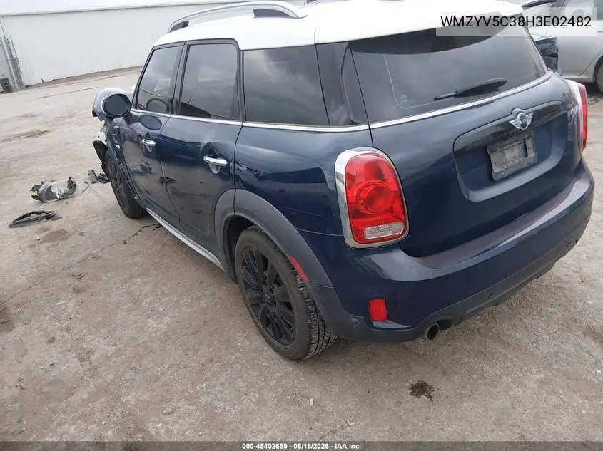 2017 Mini Countryman Cooper VIN: WMZYV5C38H3E02482 Lot: 45402659