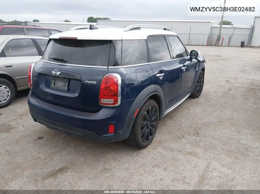 2017 Mini Countryman Cooper VIN: WMZYV5C38H3E02482 Lot: 45402659