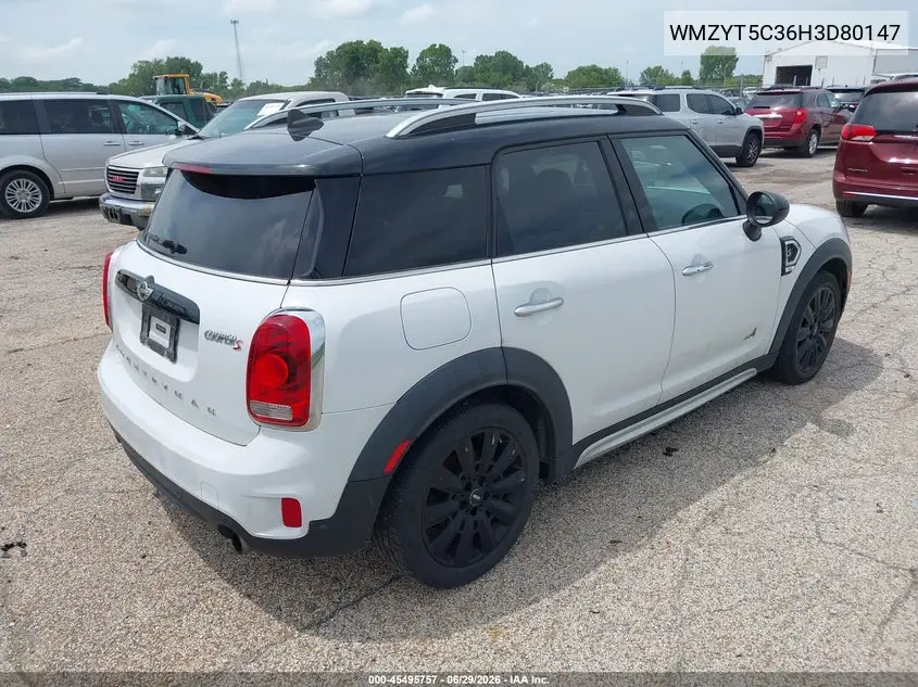 2017 Mini Countryman Cooper S VIN: WMZYT5C36H3D80147 Lot: 45495757