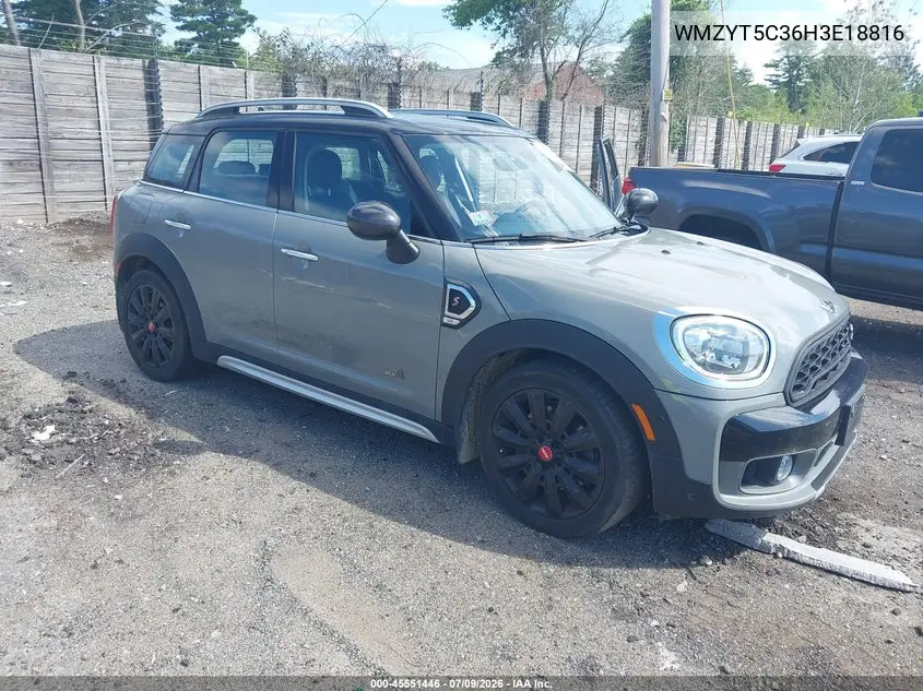 2017 Mini Countryman Cooper S VIN: WMZYT5C36H3E18816 Lot: 45551446