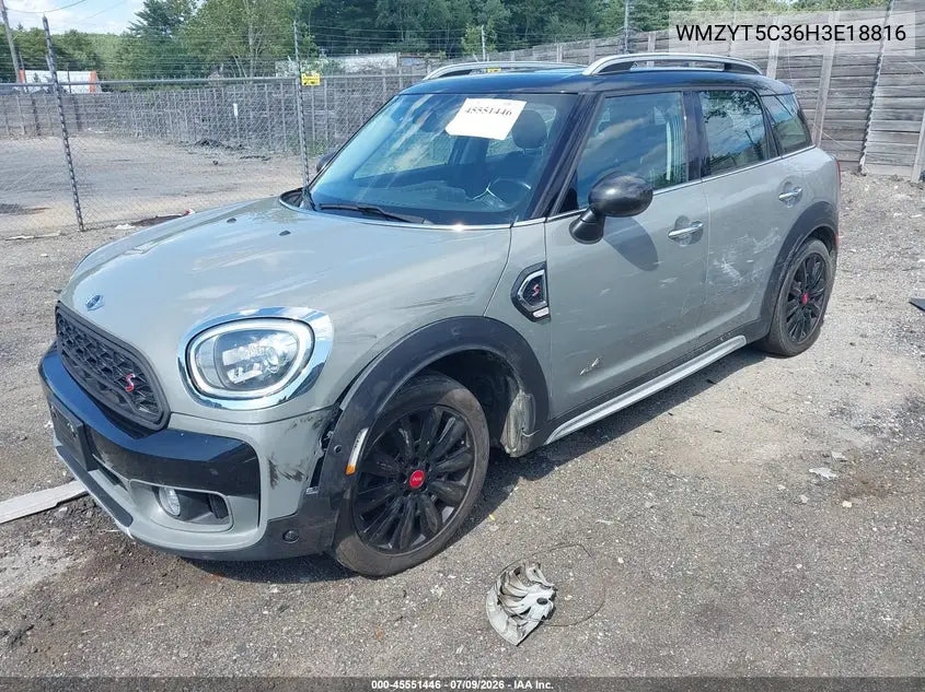 2017 Mini Countryman Cooper S VIN: WMZYT5C36H3E18816 Lot: 45551446