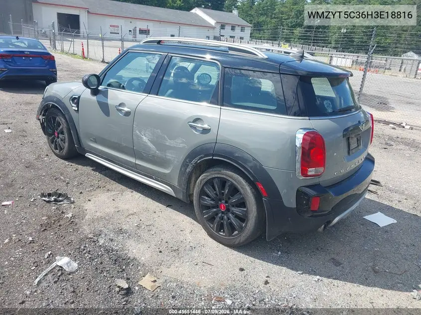 2017 Mini Countryman Cooper S VIN: WMZYT5C36H3E18816 Lot: 45551446