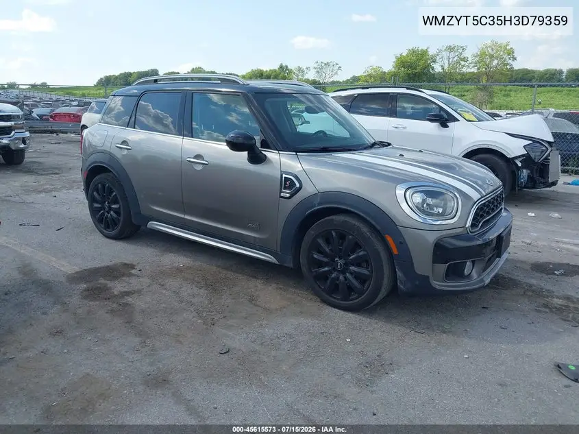 2017 Mini Countryman Cooper S VIN: WMZYT5C35H3D79359 Lot: 45615573