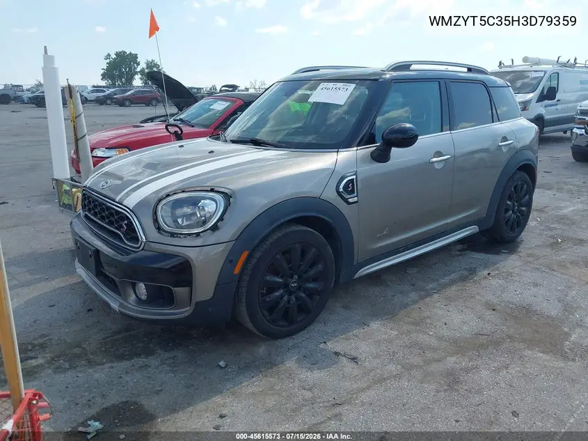 2017 Mini Countryman Cooper S VIN: WMZYT5C35H3D79359 Lot: 45615573