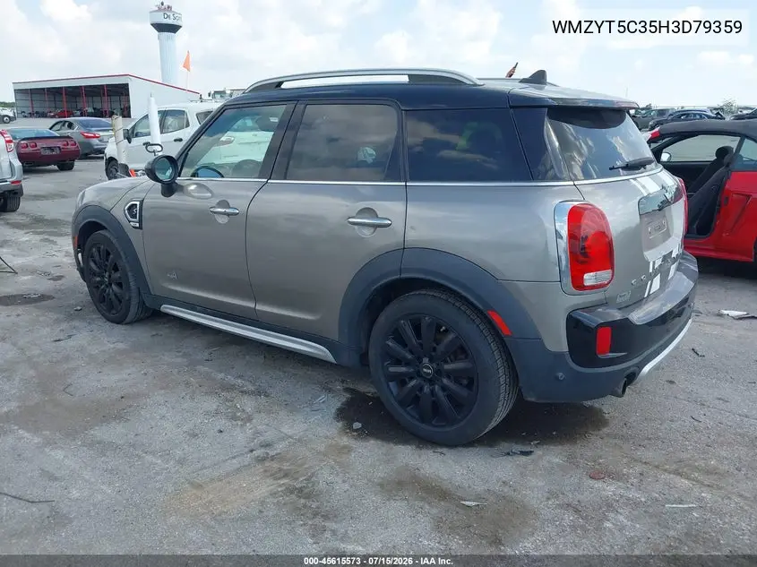 2017 Mini Countryman Cooper S VIN: WMZYT5C35H3D79359 Lot: 45615573