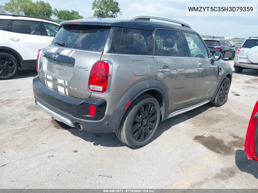 2017 Mini Countryman Cooper S VIN: WMZYT5C35H3D79359 Lot: 45615573