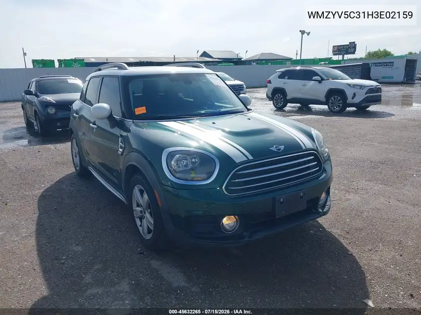 2017 Mini Countryman Cooper VIN: WMZYV5C31H3E02159 Lot: 45632265