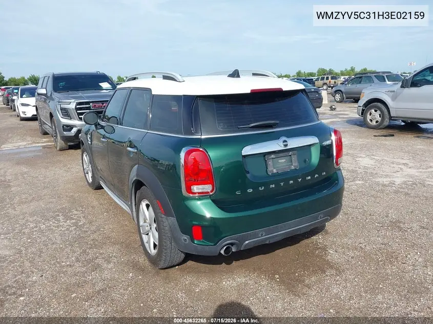 2017 Mini Countryman Cooper VIN: WMZYV5C31H3E02159 Lot: 45632265