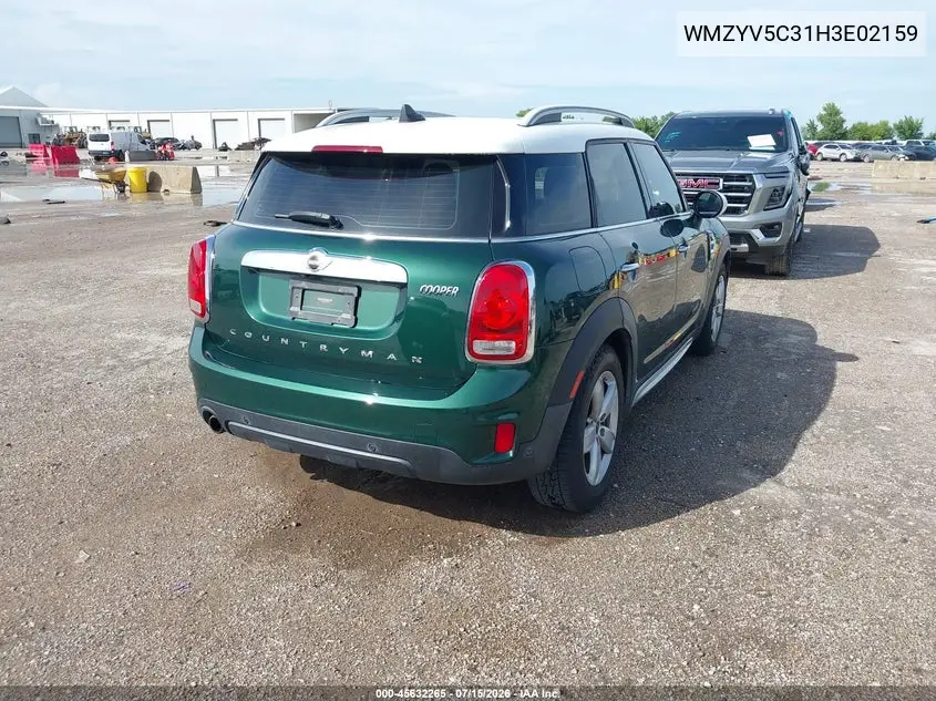 2017 Mini Countryman Cooper VIN: WMZYV5C31H3E02159 Lot: 45632265