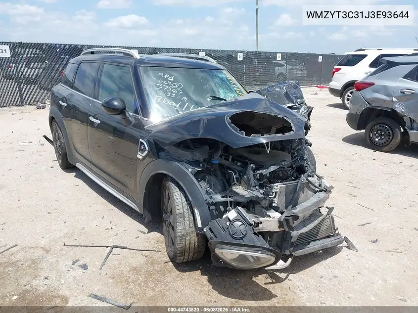 2018 Mini Countryman Cooper S VIN: WMZYT3C31J3E93644 Lot: 44743820