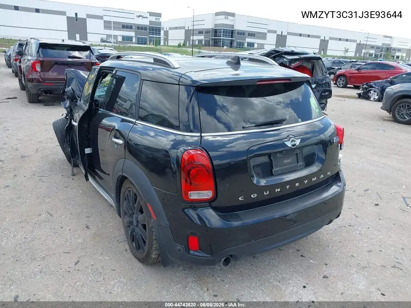 2018 Mini Countryman Cooper S VIN: WMZYT3C31J3E93644 Lot: 44743820