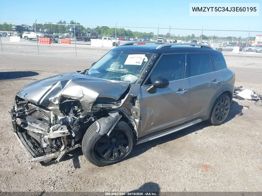 2018 Mini Countryman Cooper S VIN: WMZYT5C34J3E60195 Lot: 44827594