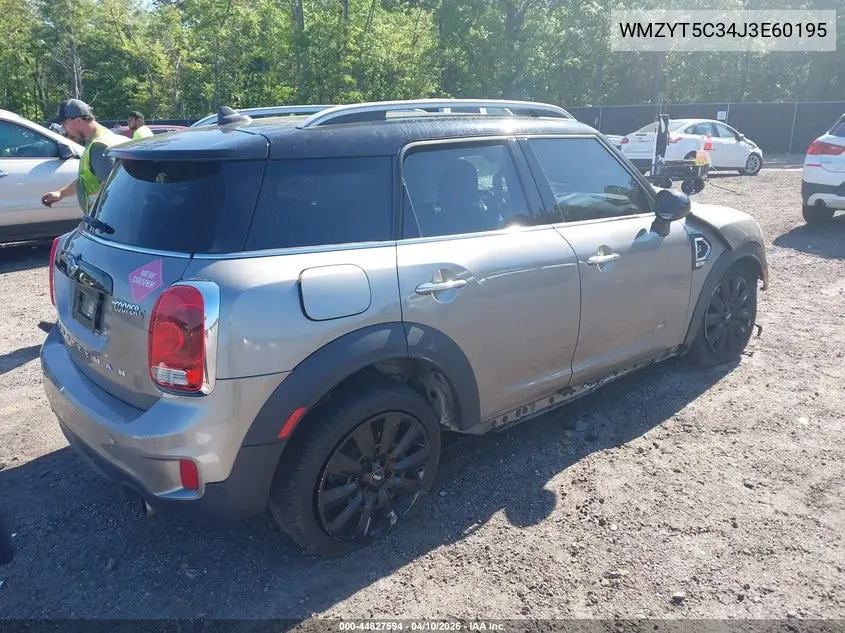 2018 Mini Countryman Cooper S VIN: WMZYT5C34J3E60195 Lot: 44827594