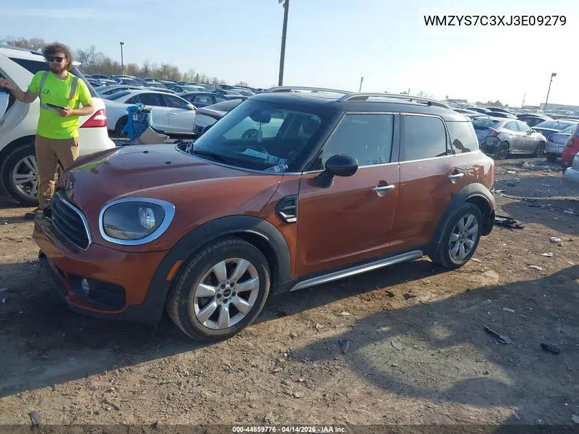 2018 Mini Countryman Cooper VIN: WMZYS7C3XJ3E09279 Lot: 44859776