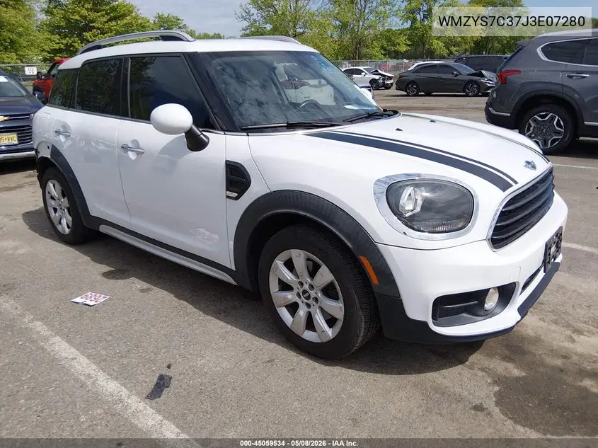 2018 Mini Countryman Cooper VIN: WMZYS7C37J3E07280 Lot: 45059534