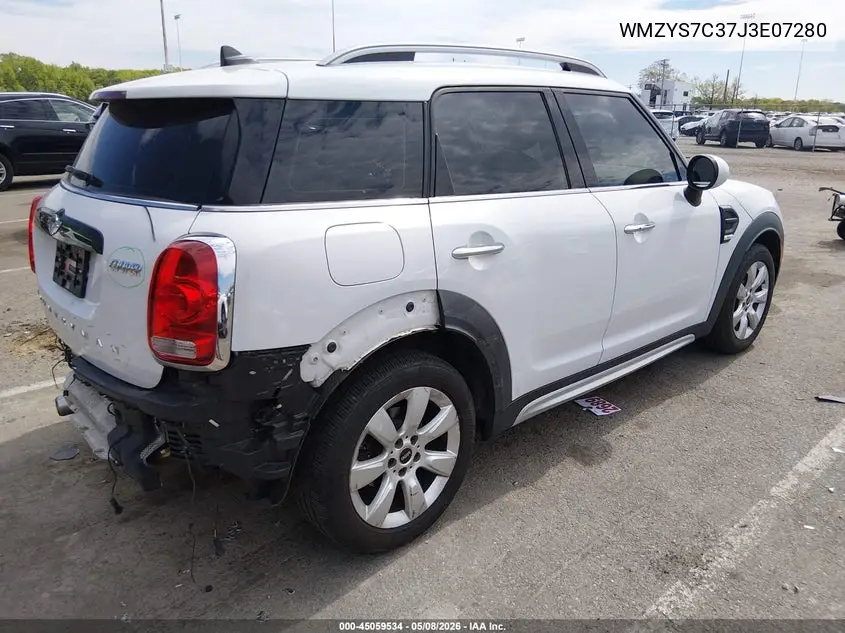 2018 Mini Countryman Cooper VIN: WMZYS7C37J3E07280 Lot: 45059534