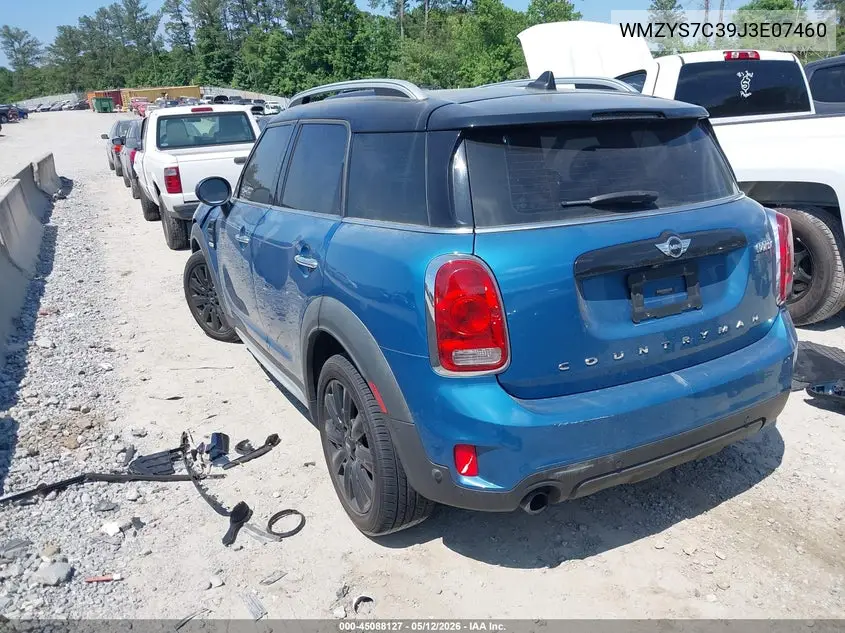 2018 Mini Countryman Cooper VIN: WMZYS7C39J3E07460 Lot: 45088127