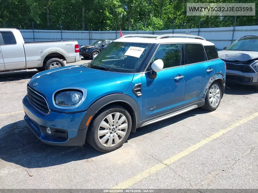 2018 Mini Countryman Cooper VIN: WMZYV5C32J3E03598 Lot: 45322409