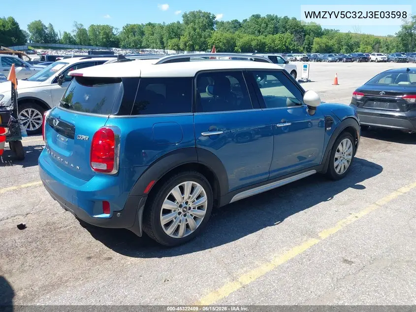 2018 Mini Countryman Cooper VIN: WMZYV5C32J3E03598 Lot: 45322409