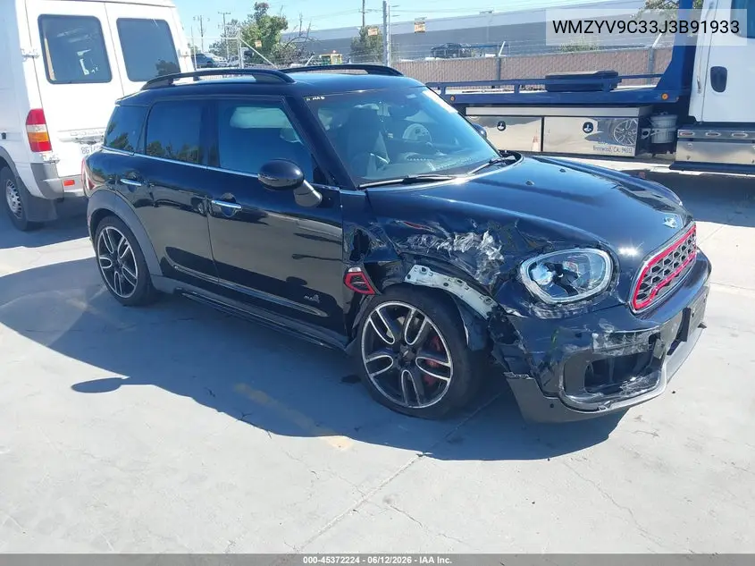 2018 Mini Countryman John Cooper Works VIN: WMZYV9C33J3B91933 Lot: 45372224