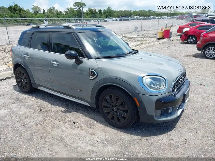 2018 Mini Countryman Cooper S VIN: WMZYT5C37J3D81863 Lot: 45555792