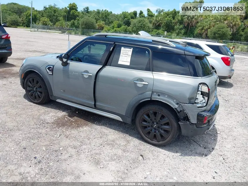 2018 Mini Countryman Cooper S VIN: WMZYT5C37J3D81863 Lot: 45555792