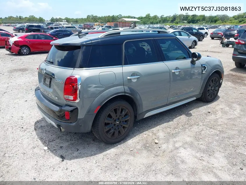 2018 Mini Countryman Cooper S VIN: WMZYT5C37J3D81863 Lot: 45555792