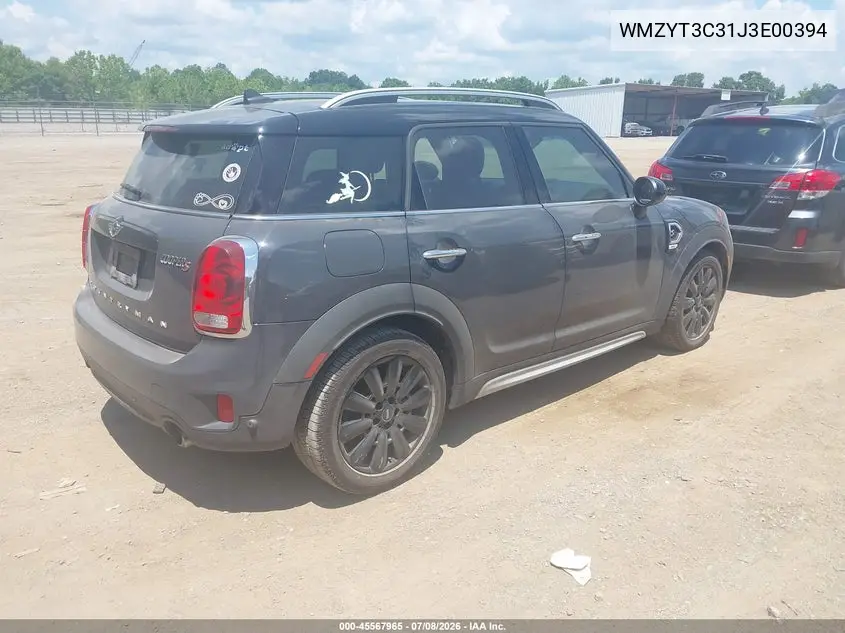 2018 Mini Countryman Cooper S VIN: WMZYT3C31J3E00394 Lot: 45567965