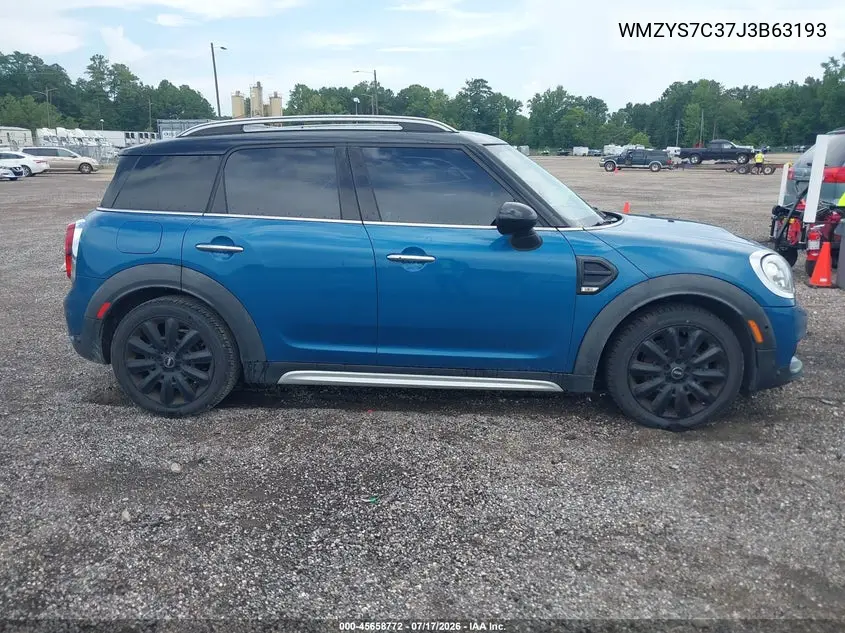 2018 Mini Countryman Cooper VIN: WMZYS7C37J3B63193 Lot: 45658772