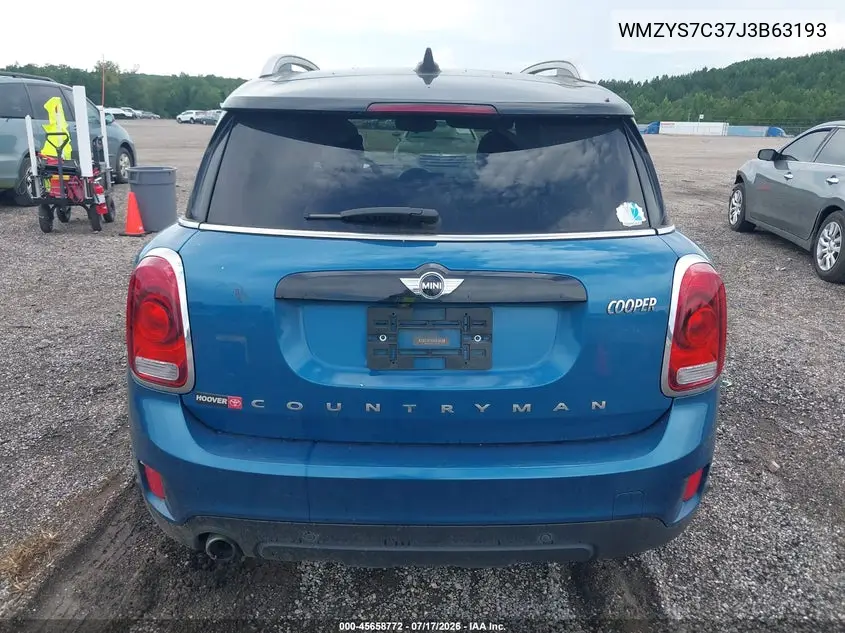 2018 Mini Countryman Cooper VIN: WMZYS7C37J3B63193 Lot: 45658772