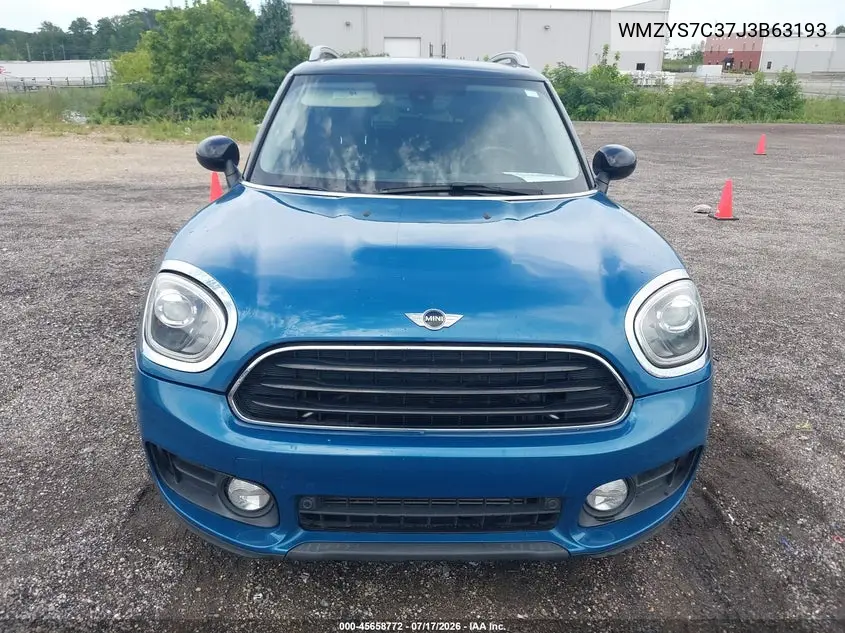 2018 Mini Countryman Cooper VIN: WMZYS7C37J3B63193 Lot: 45658772