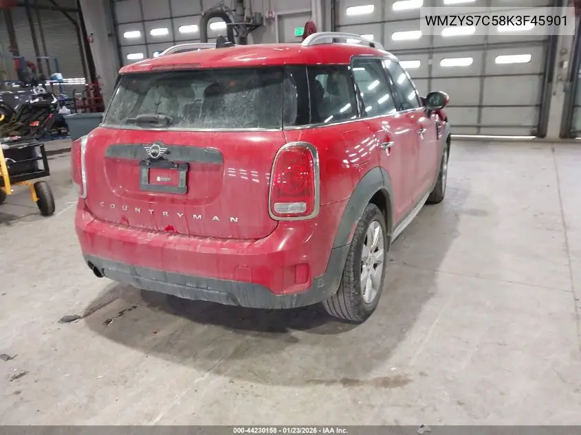 2019 Mini Countryman Cooper VIN: WMZYS7C58K3F45901 Lot: 44230158