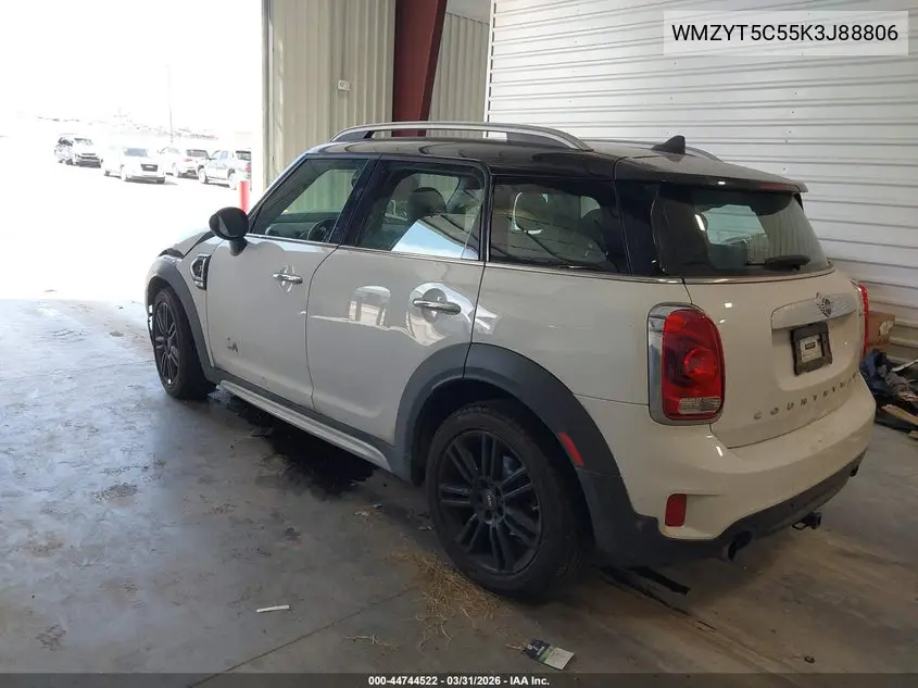 2019 Mini Countryman Cooper S VIN: WMZYT5C55K3J88806 Lot: 44744522