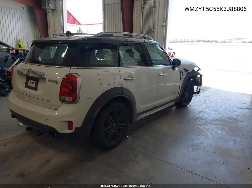 2019 Mini Countryman Cooper S VIN: WMZYT5C55K3J88806 Lot: 44744522