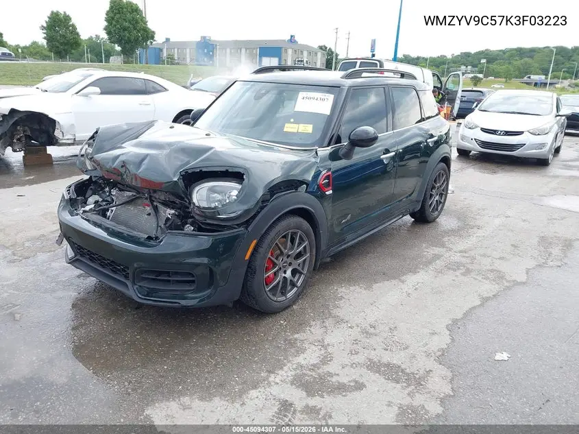 2019 Mini Countryman John Cooper Works VIN: WMZYV9C57K3F03223 Lot: 45094307