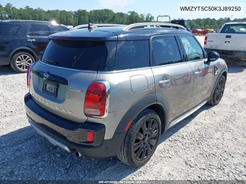 2019 Mini Countryman Cooper S VIN: WMZYT5C50K3J89250 Lot: 45120558