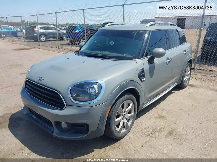 2019 Mini Countryman Cooper VIN: WMZYS7C58K3J04735 Lot: 45195886