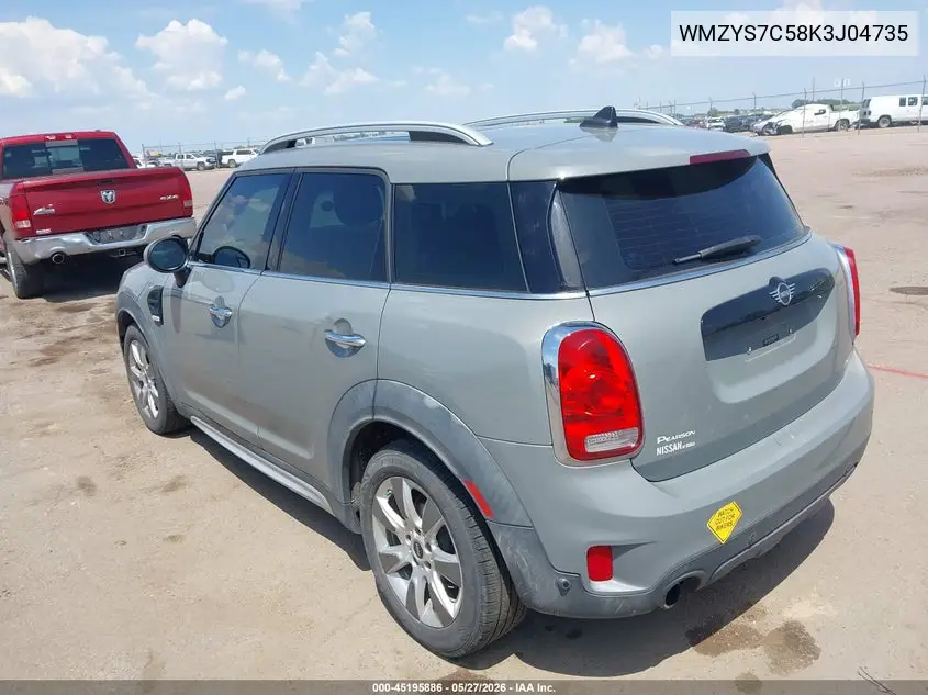 2019 Mini Countryman Cooper VIN: WMZYS7C58K3J04735 Lot: 45195886