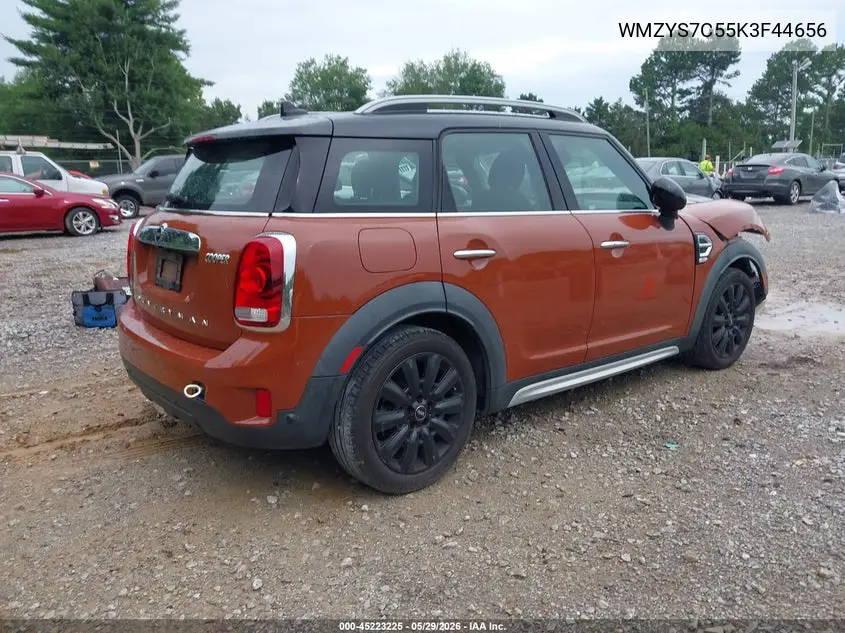 2019 Mini Countryman Cooper VIN: WMZYS7C55K3F44656 Lot: 45223225