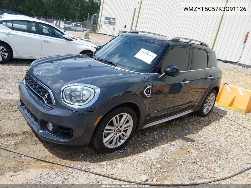 2019 Mini Countryman Cooper S VIN: WMZYT5C57K3G91126 Lot: 45254513