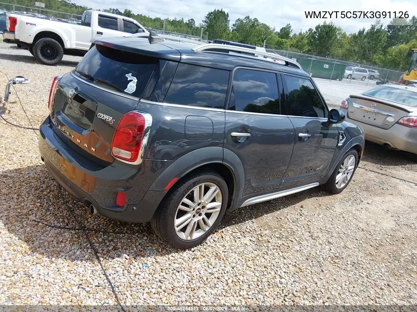 2019 Mini Countryman Cooper S VIN: WMZYT5C57K3G91126 Lot: 45254513