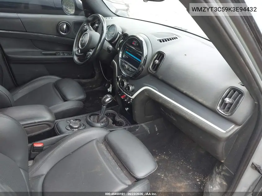 2019 Mini Countryman Cooper S VIN: WMZYT3C59K3E94432 Lot: 45455161