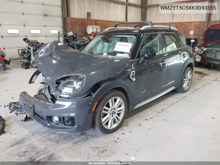 2019 Mini Countryman Cooper S VIN: WMZYT5C5XK3G93355 Lot: 45469669