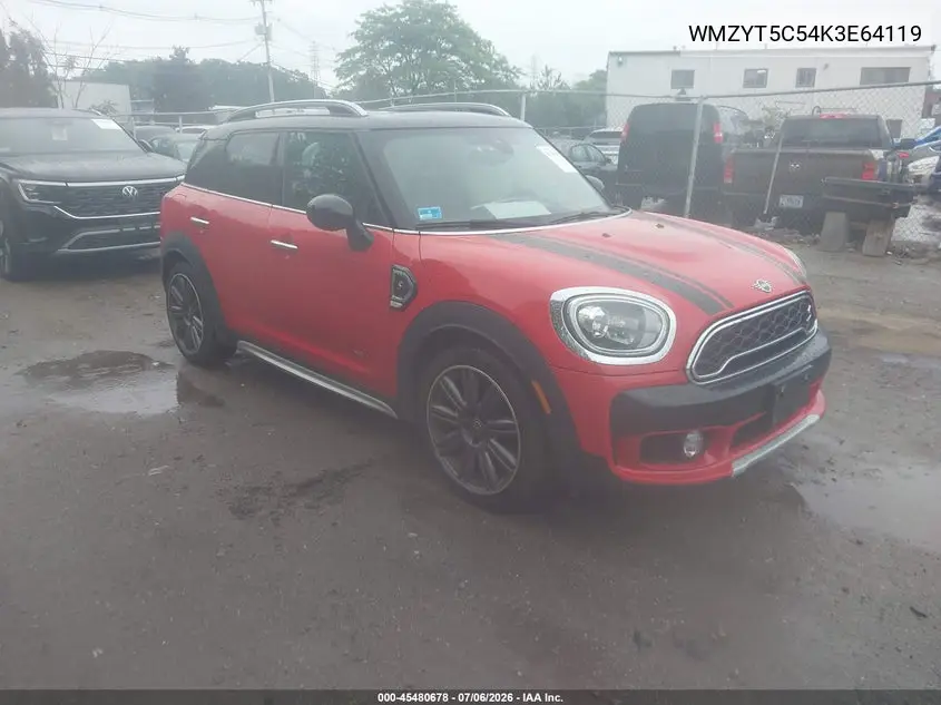 2019 Mini Countryman Cooper S VIN: WMZYT5C54K3E64119 Lot: 45480678