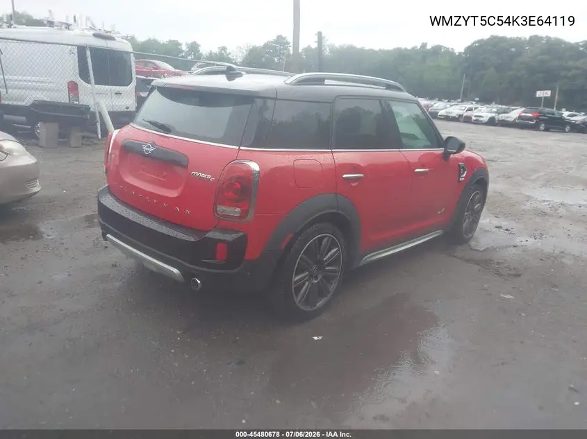 2019 Mini Countryman Cooper S VIN: WMZYT5C54K3E64119 Lot: 45480678