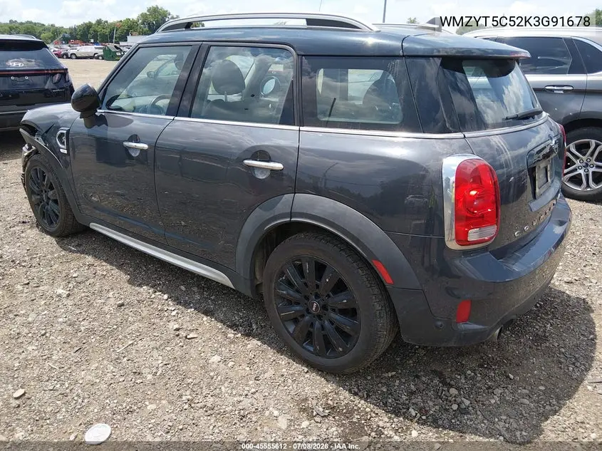 2019 Mini Countryman Cooper S VIN: WMZYT5C52K3G91678 Lot: 45555612