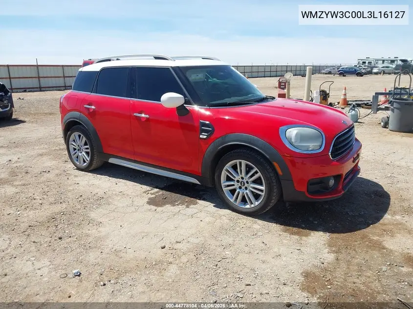 2020 Mini Countryman Cooper VIN: WMZYW3C00L3L16127 Lot: 44778104